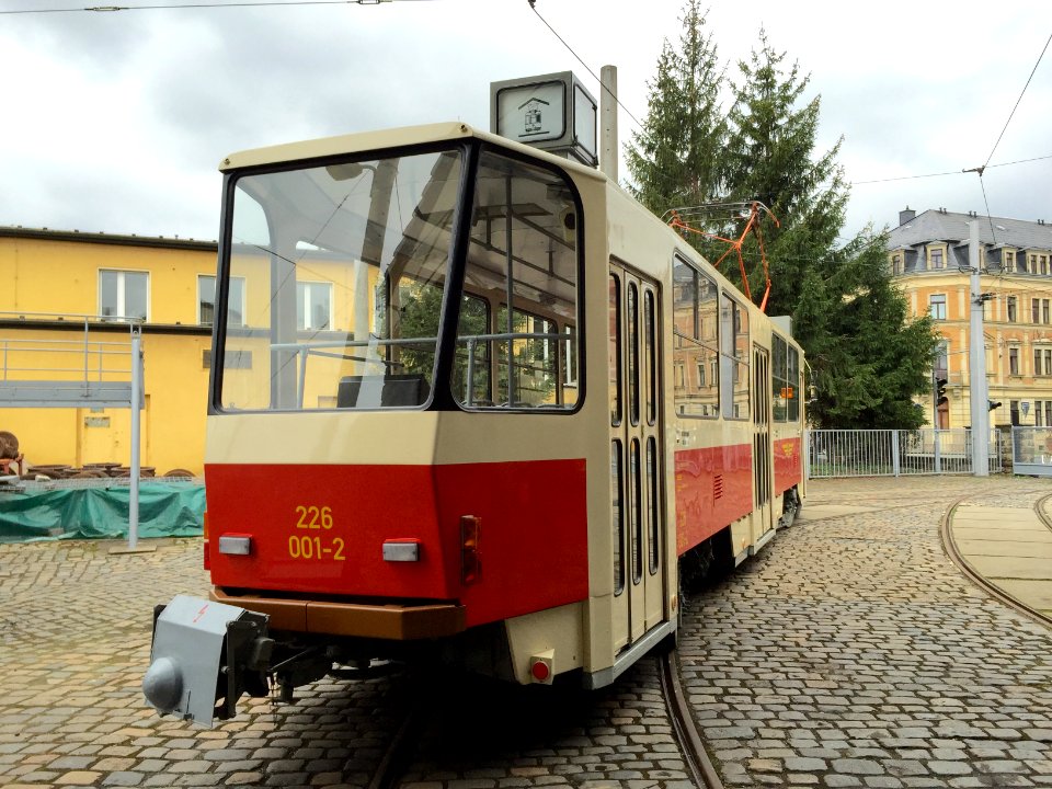 Tatra T6A2 (226 001-2) Straßenbahnmuseum Dresden 4