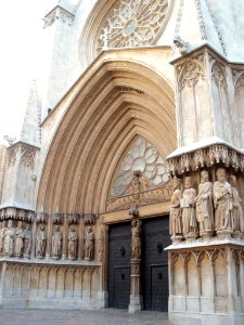 Tarragona - Catedral, portada principal 13