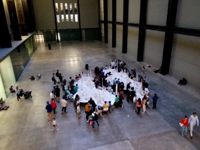 Tate Modern, Turbine Hall - Future city brick building photo