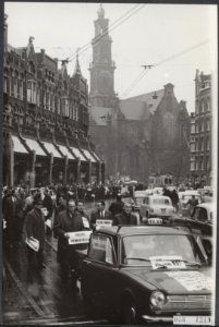 Taxis, Protestacties, demonstraties, loonsverhoging, Bestanddeelnr 056-1219