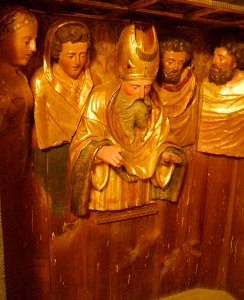 Tauste - Iglesia de Santa María, detalle del retablo mayor 4