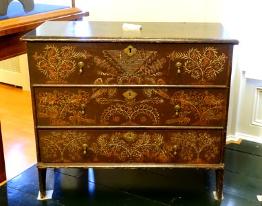 Taunton Chest by Robert Crosman, 1729, white pine - Old Colony History Museum - Taunton, Massachusetts - DSC03813