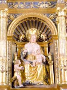 Tauste - Iglesia de Santa María, detalle del retablo mayor 1