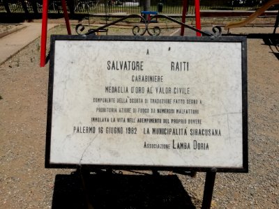 Targa a Salvatore Raiti