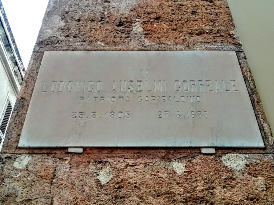 Targa a Ludovico Anselmi Correale