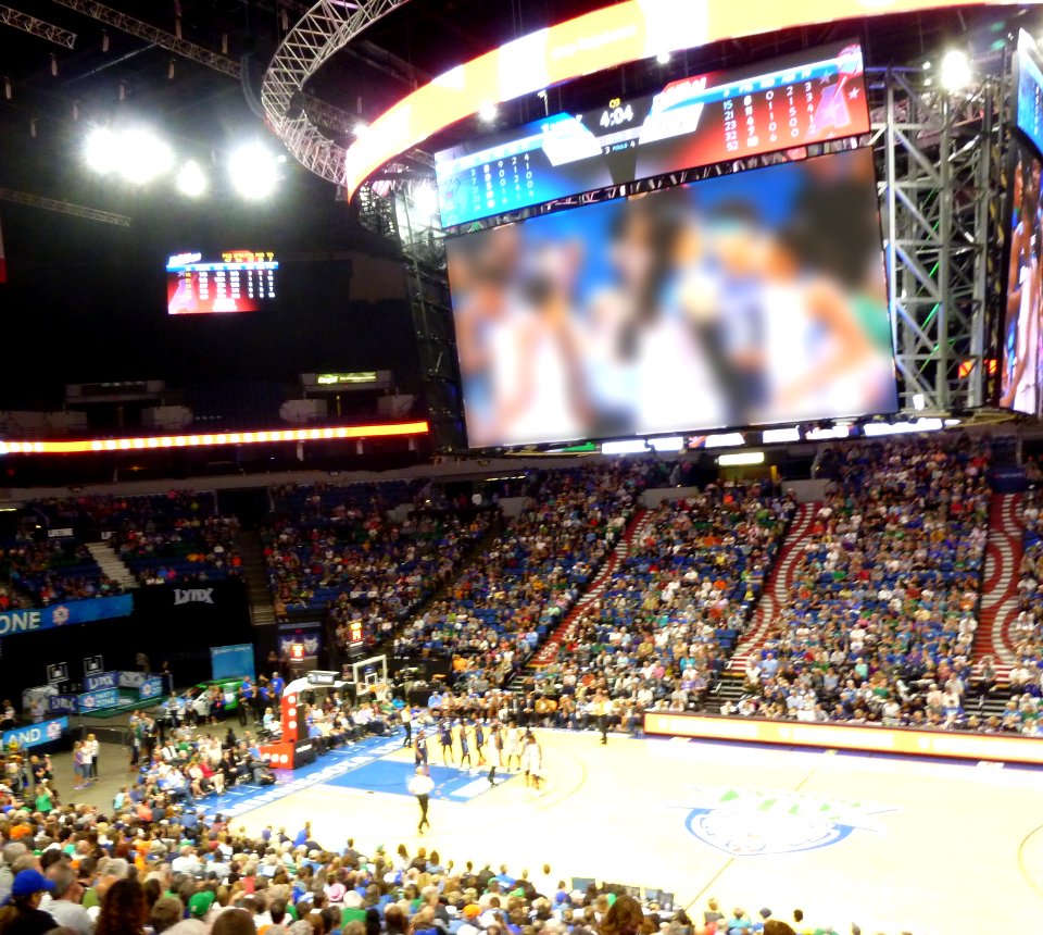 Target Center scoreboard