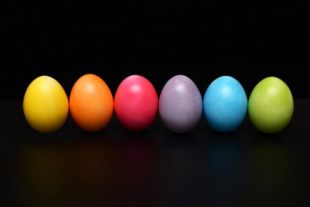 Colorful happy easter color