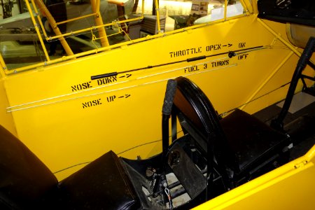 Taylor Cub interior - Oregon Air and Space Museum - Eugene, Oregon - DSC09863
