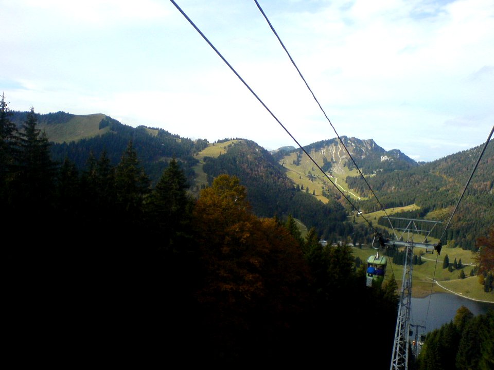 Taubensteinbahn — Blick zum See