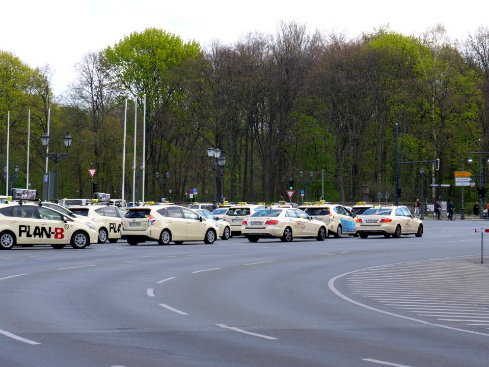 Taxi protest in Berlin 10-04-2019 06
