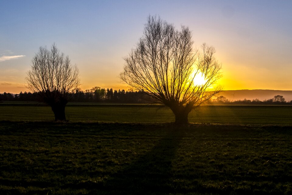 Twilight landscape nature