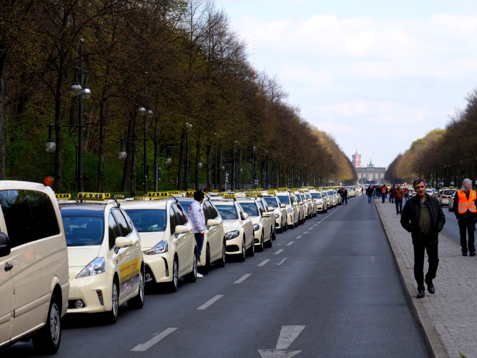 Taxi protest in Berlin 10-04-2019 08