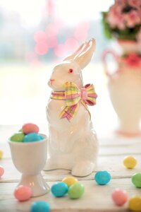 Pink pastels rabbit