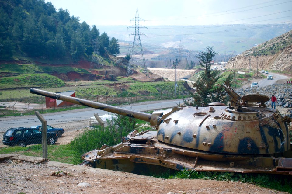 Tanks of the Iraqi Army that were captured by Kurdish Peshmerga in Kore village in Shaqlawa District 06