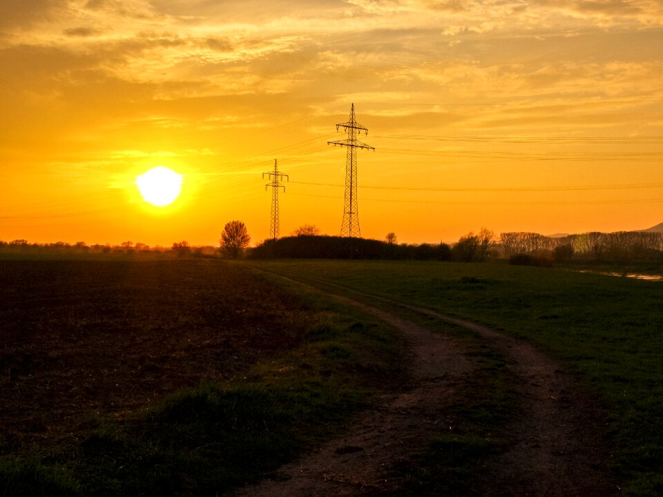Twilight landscape nature