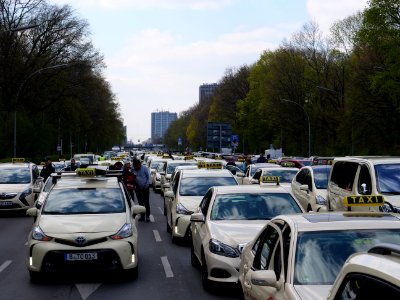 Taxi protest in Berlin 10-04-2019 05