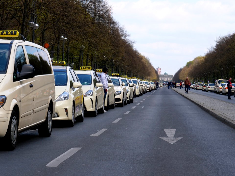 Taxi protest in Berlin 10-04-2019 09