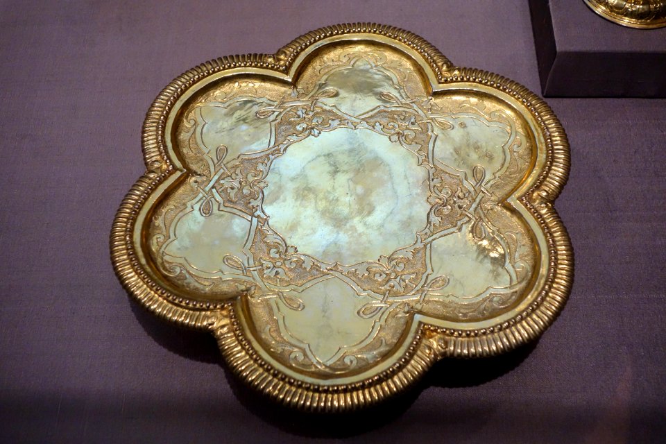 Tazza by Elias Adam, Augsburg, Germany, 1703-1705, silver gilt - California Palace of the Legion of Honor - DSC07753