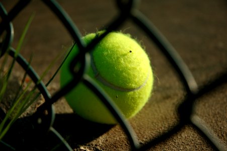 Tennis ball closeup