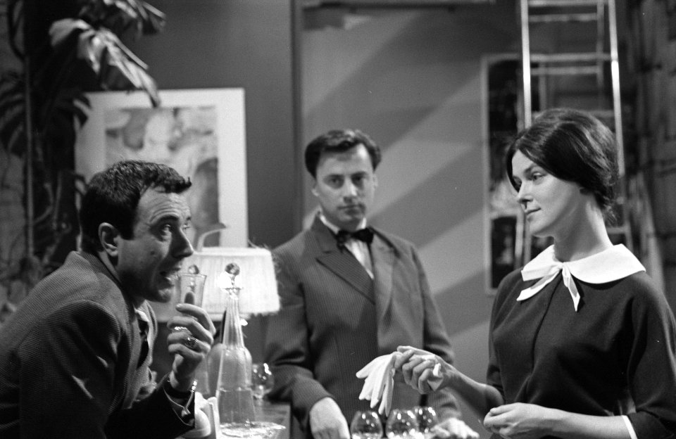 Televisiestuk Het grote mes Paul Cammermans, Jan Vreeken en Ina van Faassen, Bestanddeelnr 912-4089