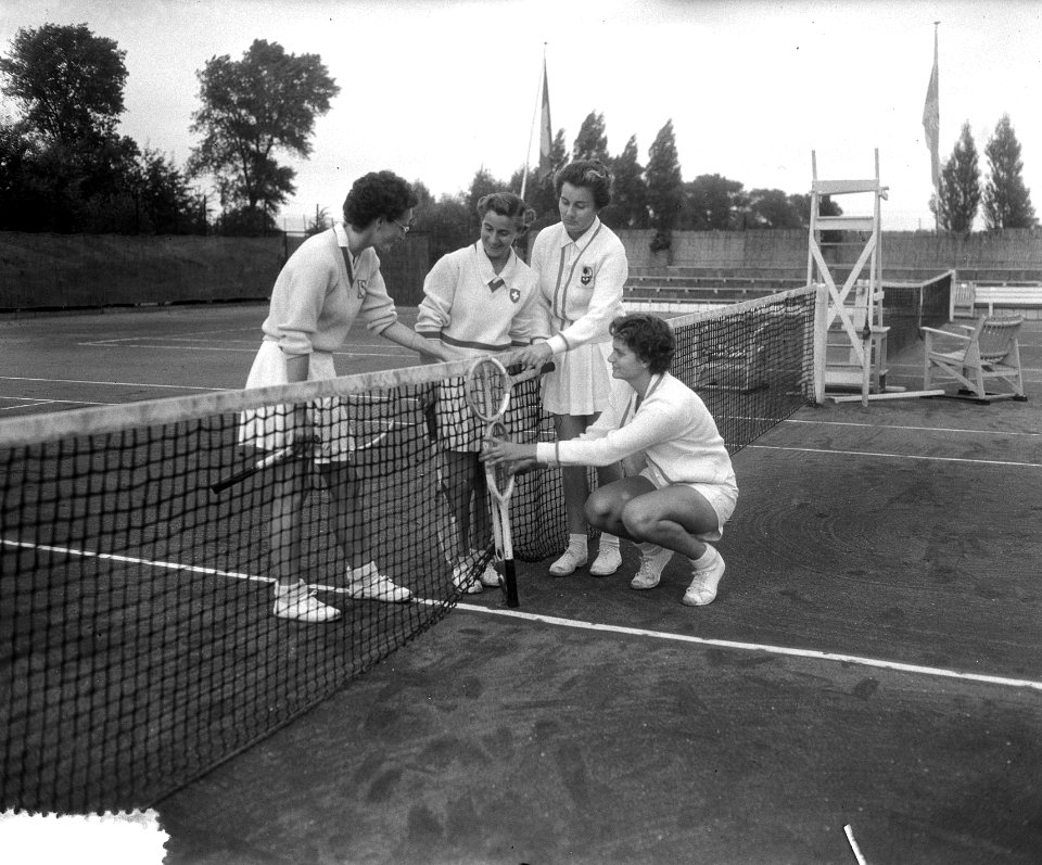 Tenniswedstrijd Nederland tegen Zwitserland, Bestanddeelnr 905-9551