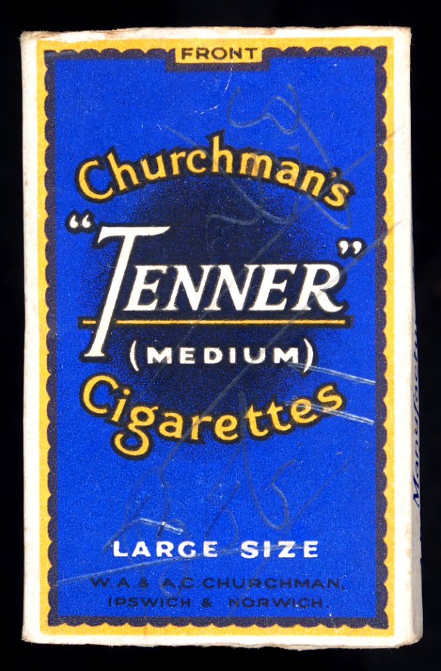 Tenner cigarettes small pack, front