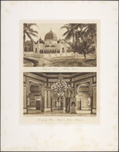 Tandjong Poera. Boven Maleise moskee. Onder Maleise moskee, interieur., Bestanddeelnr 843 18