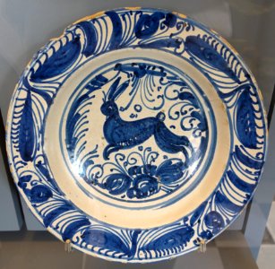 Talavera plate, ceramic - Museo Nacional de Artes Decorativas - Madrid, Spain - DSC08058