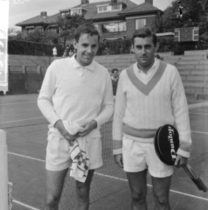 Tenniskampioenschappen van Nederland. Het herendubbel Maris en Van Eijsden, Bestanddeelnr 915-4548