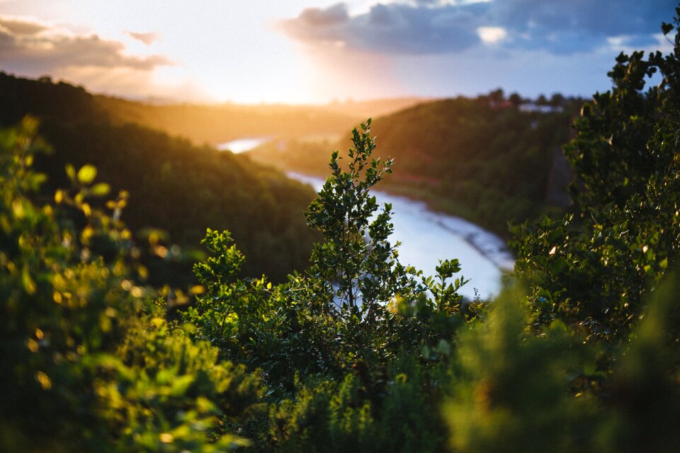 River sunrise sunset