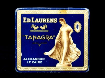 Tanagra, Ed Laurens cigarettes tin, foto1