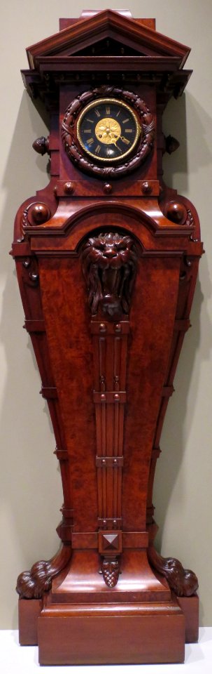 Tall clock by Gustave Herter, c. 1860, High Museum