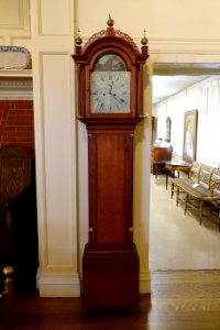 Tall case clock by Aaron Willard, Federal style, 1809 - Dedham Historical Society - Dedham Massachusetts - DSC04214
