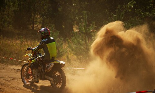 Motorcycle cross motocross ride