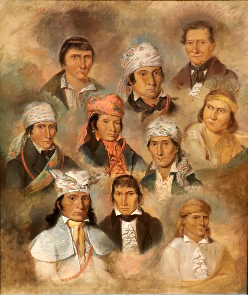 Ten Potawatomi Chiefs by George Winter, c. 1837