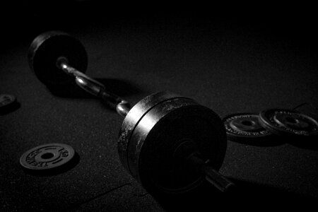 Strength training weight lifting muscles photo