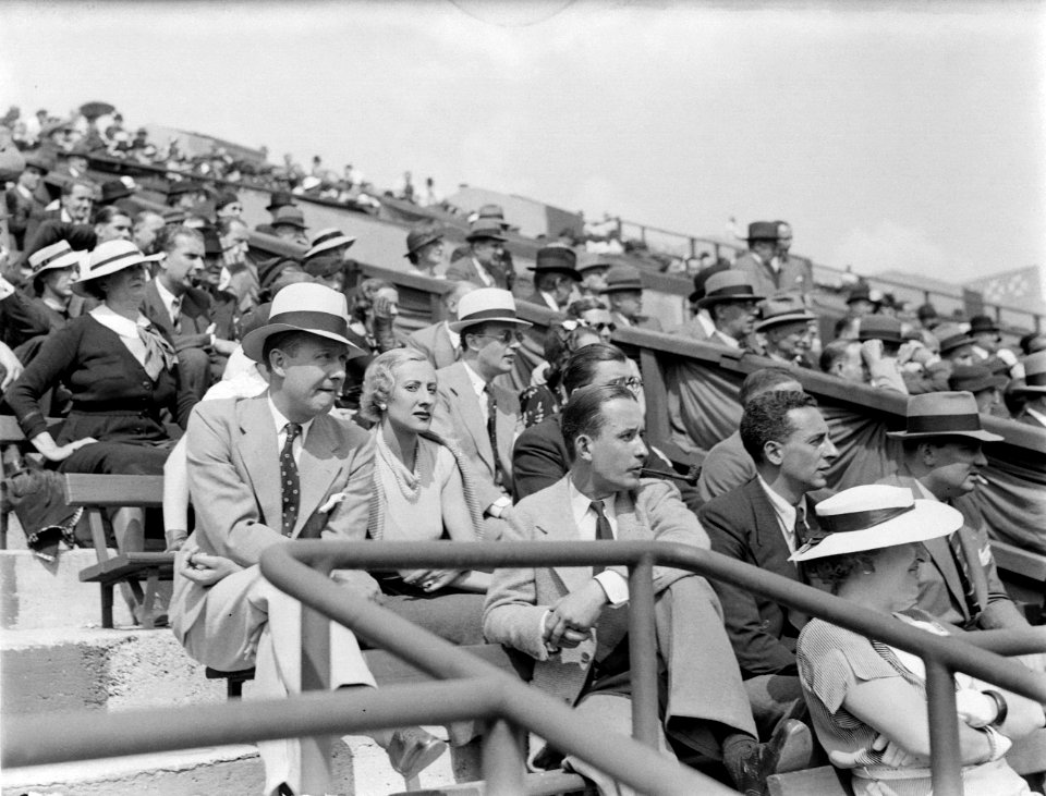 Tenniswedstrijd Frankrijk-Engeland op Roland Garros, publiek, Bestanddeelnr 190-0752