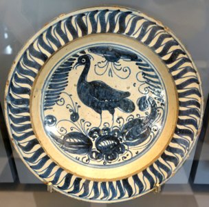 Talavera plate, ceramic - Museo Nacional de Artes Decorativas - Madrid, Spain - DSC08059