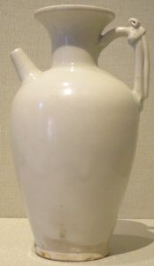 Tang dynasty ewer, porcelain with glaze, Honolulu Museum of Art 4123.1