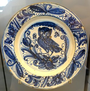 Talavera plate, ceramic - Museo Nacional de Artes Decorativas - Madrid, Spain - DSC08055