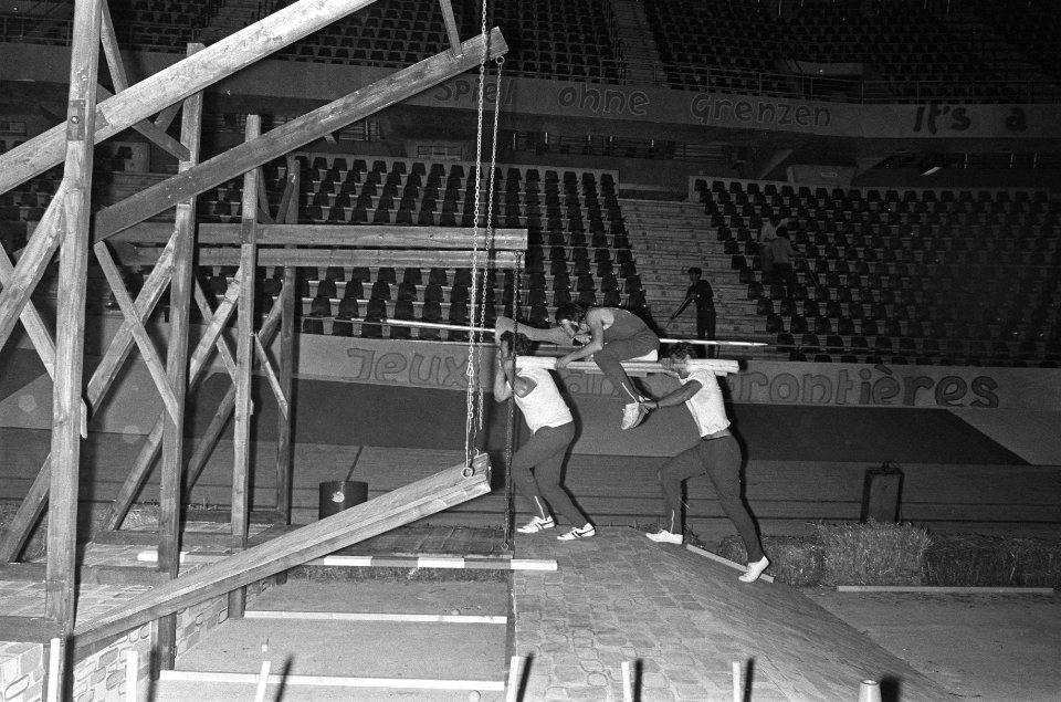 Televisiespel Spel zonder grenzen in Rotterdamse Sportpaleis, training, Italia, Bestanddeelnr 924-7091