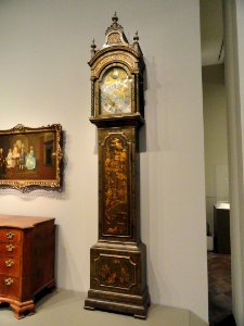 Tall-Case Clock, 18th century, by George Stevens, Hindon, England, Japanned pine - Art Institute of Chicago - DSC09754