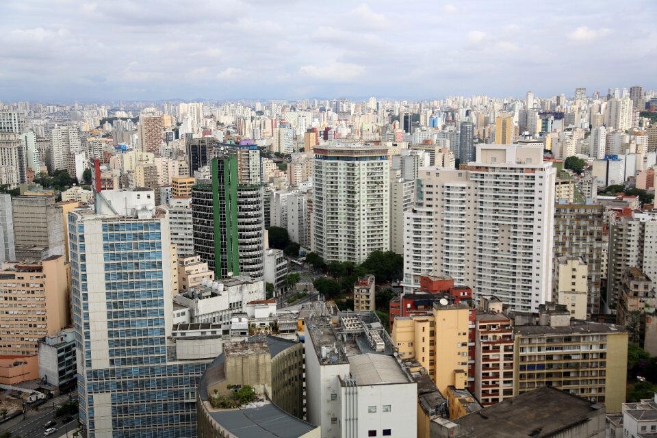 Aerial photography architecture downtown são paulo
