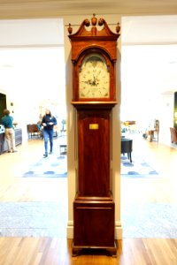 Tall case clock by Griffith Owen, Philadelphia, c. 1790-1800, view 1 - Dartmouth College - DSC01625