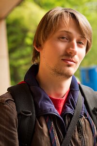 Portrait character smile