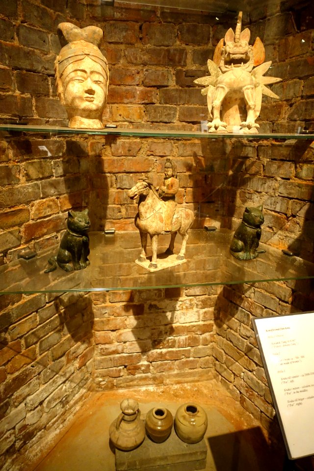 Tang dynasty figures, China, 618-907 AD, ceramic - Kulenovic Collection - Karlskrona, Sweden - DSC08404