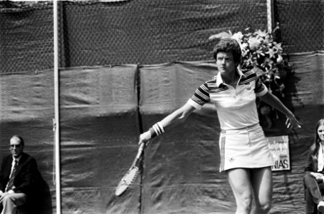 Tennis Nederland tegen Verenigde Staten in Den Haag nr 14 Navratilova in a, Bestanddeelnr 930-9119