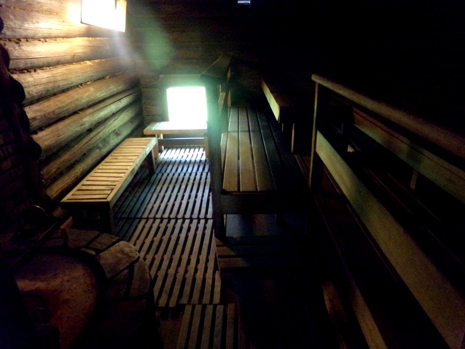 Tamminiemi sauna interior