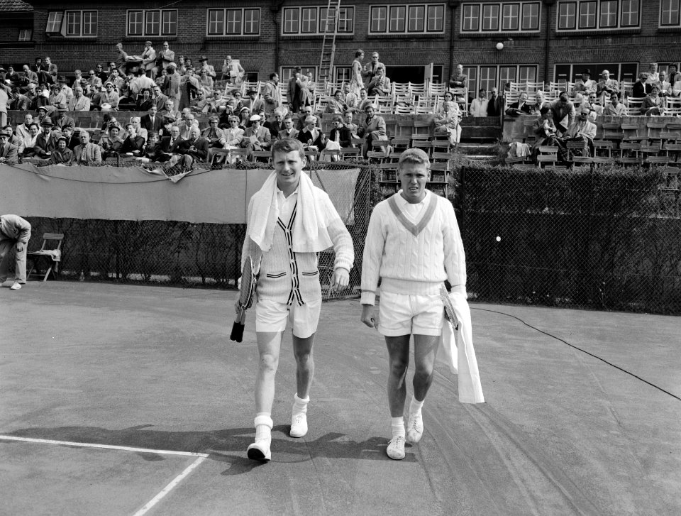 Tennis Noordwijk, Richardson (l) en Dehnert (r), Bestanddeelnr 907-1779