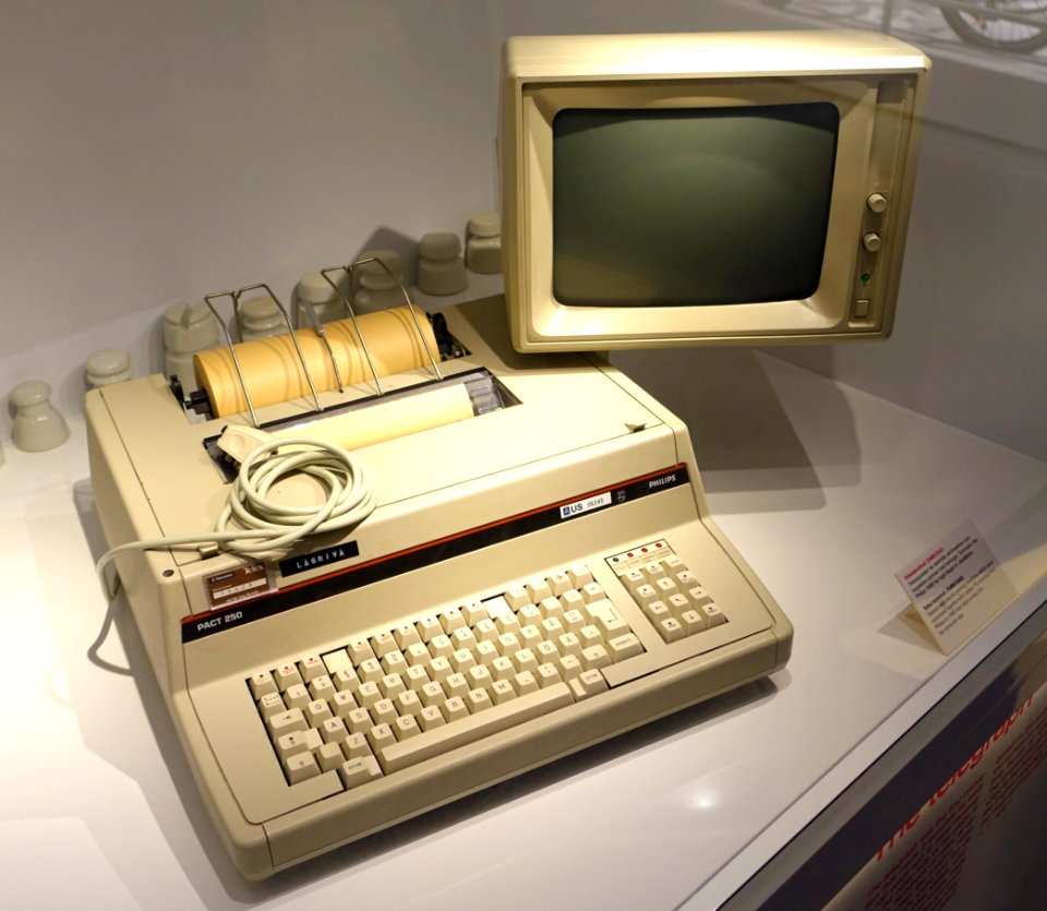 Telex terminal, Philips, 1985 AD, TeM51243 - Tekniska museet - Stockholm, Sweden - DSC01649